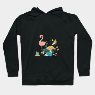 Wandering in Wonderland - Blue + Gold Hoodie